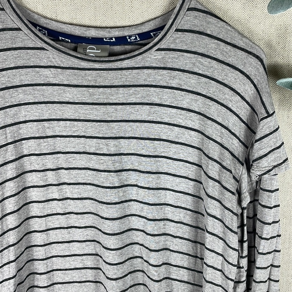 Left Coast Dolan > Striped Quarter Sleeve Top Medium - Picture 3 of 8